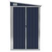 Wall-mounted Garden Shed Anthracite 118x382x178 cm Steel