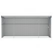 Wall-mounted Garden Shed Anthracite 118x382x178 cm Steel