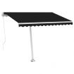 Freestanding Manual Retractable Awning 300x250 cm Anthracite