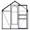 Greenhouse with Base Frame Anthracite Aluminium 7.03 m²