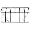 Greenhouse with Base Frame Anthracite Aluminium 7.03 m²