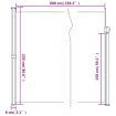 Retractable Side Awning Anthracite 220x600 cm