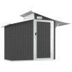 Garden Shed Anthracite 270x130x208.5 cm Galvanised Steel