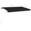 Automatic Retractable Awning 400x300 cm Anthracite