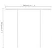 Manual Retractable Awning with Posts 3x2.5 m Anthracite