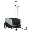 Bike Trailer Black and Grey 45 kg Iron
