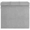 Foldable Laundry Hamper Grey 64.5x34.5x59 cm Faux Linen Fabric