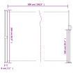Retractable Side Awning Anthracite 160x500 cm