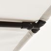 Outdoor Parasol with Aluminium Pole 2x1.5 m Sand White