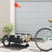 Bike Trailer Black Oxford Fabric and Iron