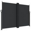 Retractable Side Awning Black 180x1000 cm