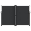 Retractable Side Awning Black 180x1000 cm