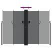 Retractable Side Awning Black 180x1000 cm