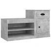 Shoe Cabinet Concrete Grey 100x42x60 cm Engineered Wood