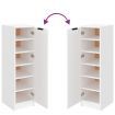 Shoe Cabinet White 30x35x100 cm Engineered Wood