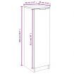 Shoe Cabinet White 30x35x100 cm Engineered Wood