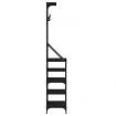 Clothes Rack with Shoe Storage Black 70x34x184 cm