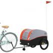 Bike Trailer Black and Orange 45 kg Iron