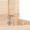 Laundry Basket 88.5x44x76 cm Solid Wood Pine