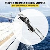 HC4645H Front Mount Hydraulic Outboard Steering Cylinder Ram Up To 150HP