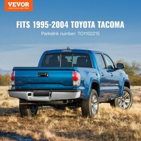 Rear Step Bumper Chrome Steel Bumper Assembly for 1995-2004-Toyota Tacoma