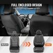 Seat Covers, Universal Car Seat Covers Full Set Seats, Front and Rear Seat, 13pcs Faux Leather Seat Cover, Full Enclosed Design, Detachable Headrest and Airbag Compatible, for Most Car SUV Truck