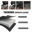 Seat Covers, Universal Car Seat Covers Full Set Seats, Front and Rear Seat, 13pcs Faux Leather Seat Cover, Full Enclosed Design, Detachable Headrest and Airbag Compatible, for Most Car SUV Truck