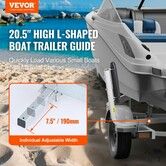 Boat Trailer Guide, 20.5鈥?Adjustable Design Trailer Guide Poles, 2PCS Rustproof Galvanized Steel Trailer Guide ons, Heavy Duty Roller Guide Design, for Ski Boat, Fishing Boat or Sailboat Trailer