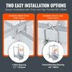 Boat Trailer Guide, 1.5M Adjustable Design Trailer Guide Poles, 2PCS Rustproof Galvanized Steel Trailer Guide ons, Trailer Guides with PVC Pipes, for Ski Boat, Fishing Boat or Sailboat Trailer