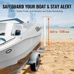 Boat Trailer Guide, 1.5M Adjustable Design Trailer Guide Poles, 2PCS Rustproof Galvanized Steel Trailer Guide ons, Trailer Guides with PVC Pipes, for Ski Boat, Fishing Boat or Sailboat Trailer