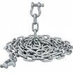 Anchor Chain, 10\' x 5/16\" Galvanized Steel Chain, 3/8\" Anchor Chain Shackle, 11650lbs Anchor Lead Chain Breaking Load, 9460lbs Anchor Chain Shackle Breaking Load, Anchor Chain for Boats, Ship