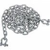 Anchor Chain, 10\' x 5/16\" Galvanized Steel Chain, 3/8\" Anchor Chain Shackle, 11650lbs Anchor Lead Chain Breaking Load, 9460lbs Anchor Chain Shackle Breaking Load, Anchor Chain for Boats, Ship