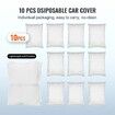 LOT 10pcs Clear Plastic Temporary Universal Disposable Car Cover 22' x 12' L VI