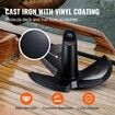 River Anchor 30LB Boat Anchor Cast Iron Black Vinyl-Coated Mushroom Anchor