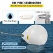 Boat Buoy Ball, 21\" Diameter Inflatable Heavy-Duty Marine-Grade Vinyl Marker Buoy, Round Boat Mooring Buoy, Anchoring, Rafting, Marking, Fishing, White