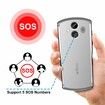 4G VoLTE One Click Unlock Big Button Large Fonts Senior Elderly Mobile Phone High Volume Speakers SOS Button USB C Powered 1400mAh Battery Sliver