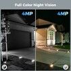 Solar Security Cameras Wireless Outdoor,Battery Powered 3K 4MP Surveillance Indoor WiFi Smart Cameras,Motion Detection,Waterproof,Color Night Vision,2 Way Audio (3Pack)