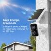 Solar Security Cameras Wireless Outdoor,Battery Powered 3K 4MP Surveillance Indoor WiFi Smart Cameras,Motion Detection,Night Vision,2 Way Audio (1Pack)