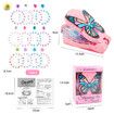 Girls hair accessories diamond stickers, butterfly nail drill DIY dress up, girls dress up hair accessories hairpin set sticker drill
