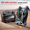 8K RC HD Drone 5G GPS Professional Aerial Photography Dual Camera Obstacle Avoidance Drone with Screen Remote Control Grey