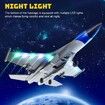 Remote Control Airplanes, 2.4 Ghz RC Glider with LED Lights, Fighter Jet with Smart Gyroscope System, Easy to Fly RC Fighter for Beginner Kids