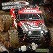1:14 4WD RC Truck 2.4GHz Remote Control LED HEAD LIGHTS Toy Cars Off Road Vehicle Climbing Racing OffRoad All Terrain Monster TruckDual Batteries