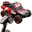 1:14 4WD RC Truck 2.4GHz Remote Control LED HEAD LIGHTS Toy Cars Off Road Vehicle Climbing Racing OffRoad All Terrain Monster TruckDual Batteries