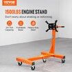 Engine Stand 1500LBS Folding Motor Hoist Dolly w/ Adjustable Mounting Head