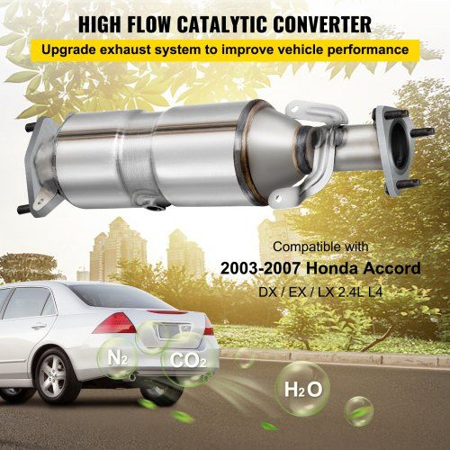 Catalytic Converter Direct Sliver For  Honda Accord 2003-2007