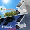 Solar Fake Camera,Dummy Security Cameras with Motion Sensor Light, Simulated Surveillance Security CCTV Camera for Indoor Outdoor