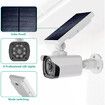 Solar Fake Camera,Dummy Security Cameras with Motion Sensor Light, Simulated Surveillance Security CCTV Camera for Indoor Outdoor