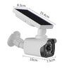 Solar Fake Camera,Dummy Security Cameras with Motion Sensor Light, Simulated Surveillance Security CCTV Camera for Indoor Outdoor