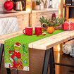Christmas Table Runner Grinch Decor 33x183cm Merry Indoor Outdoor Party Dining Festive Holiday Home Ornament Seasonal Charm