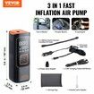 Tire Inflator Portable Air Compressor, 7800mAh Battery Electric Air Pump, 2X Faster 160PSI Cordless Smart Air Pump with LCD Pressure Gauge, LED Light for Cars, E-Bikes, Motorcycles, Balls